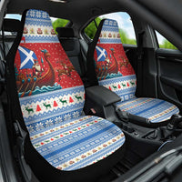 Scotland Viking Santa Christmas Car Seat Cover Funny Reindeer Norse Xmas - Wonder Print Shop