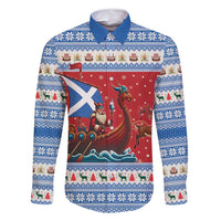 Scotland Viking Santa Christmas Family Matching Mermaid Dress and Hawaiian Shirt Funny Reindeer Norse Xmas - Wonder Print Shop