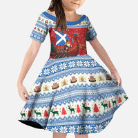 Scotland Viking Santa Christmas Family Matching Tank Maxi Dress and Hawaiian Shirt Funny Reindeer Norse Xmas - Wonder Print Shop