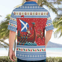 Scotland Viking Santa Christmas Hawaiian Shirt Funny Reindeer Norse Xmas - Wonder Print Shop