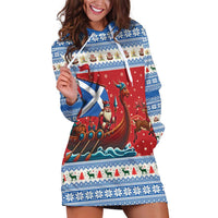 Scotland Viking Santa Christmas Hoodie Dress Funny Reindeer Norse Xmas - Wonder Print Shop