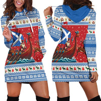 Scotland Viking Santa Christmas Hoodie Dress Funny Reindeer Norse Xmas - Wonder Print Shop