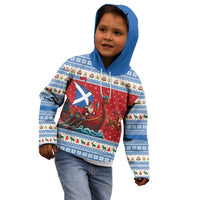 Scotland Viking Santa Christmas Kid Hoodie Funny Reindeer Norse Xmas - Wonder Print Shop