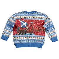 Scotland Viking Santa Christmas Kid Ugly Christmas Sweater Funny Reindeer Norse Xmas - Wonder Print Shop