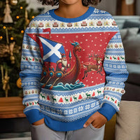 Scotland Viking Santa Christmas Kid Ugly Christmas Sweater Funny Reindeer Norse Xmas - Wonder Print Shop