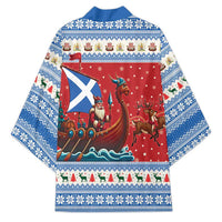 Scotland Viking Santa Christmas Kimono Funny Reindeer Norse Xmas - Wonder Print Shop