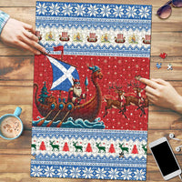 Scotland Viking Santa Christmas Puzzle Funny Reindeer Norse Xmas - Wonder Print Shop