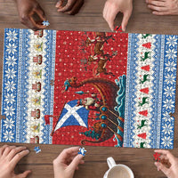 Scotland Viking Santa Christmas Puzzle Funny Reindeer Norse Xmas - Wonder Print Shop