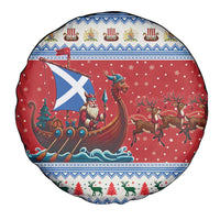 Scotland Viking Santa Christmas Spare Tire Cover Funny Reindeer Norse Xmas - Wonder Print Shop