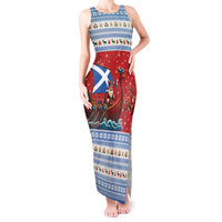 Scotland Viking Santa Christmas Tank Maxi Dress Funny Reindeer Norse Xmas - Wonder Print Shop