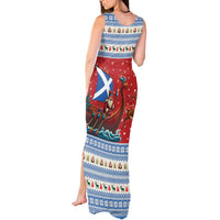 Scotland Viking Santa Christmas Tank Maxi Dress Funny Reindeer Norse Xmas - Wonder Print Shop