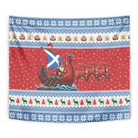 Scotland Viking Santa Christmas Tapestry Funny Reindeer Norse Xmas - Wonder Print Shop