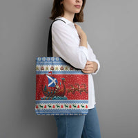 Scotland Viking Santa Christmas Tote Bag Funny Reindeer Norse Xmas - Wonder Print Shop