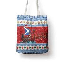 Scotland Viking Santa Christmas Tote Bag Funny Reindeer Norse Xmas - Wonder Print Shop