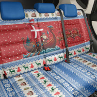 Denmark Viking Santa Christmas Back Car Seat Cover Funny Reindeer Norse Xmas - Wonder Print Shop