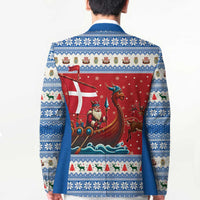 Denmark Viking Santa Christmas Blazer Funny Reindeer Norse Xmas - Wonder Print Shop