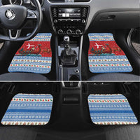 Denmark Viking Santa Christmas Car Mats Funny Reindeer Norse Xmas - Wonder Print Shop