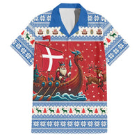 Denmark Viking Santa Christmas Family Matching Mermaid Dress and Hawaiian Shirt Funny Reindeer Norse Xmas - Wonder Print Shop