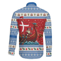 Denmark Viking Santa Christmas Family Matching Mermaid Dress and Hawaiian Shirt Funny Reindeer Norse Xmas - Wonder Print Shop
