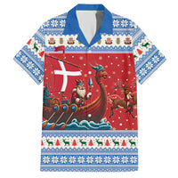 Denmark Viking Santa Christmas Hawaiian Shirt Funny Reindeer Norse Xmas - Wonder Print Shop