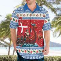 Denmark Viking Santa Christmas Hawaiian Shirt Funny Reindeer Norse Xmas - Wonder Print Shop