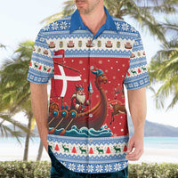 Denmark Viking Santa Christmas Hawaiian Shirt Funny Reindeer Norse Xmas - Wonder Print Shop