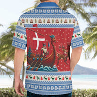 Denmark Viking Santa Christmas Hawaiian Shirt Funny Reindeer Norse Xmas - Wonder Print Shop