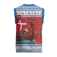 Denmark Viking Santa Christmas Knitted V-Neck Vest Funny Reindeer Norse Xmas - Wonder Print Shop