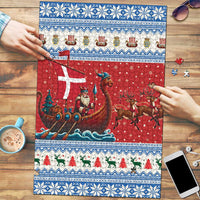 Denmark Viking Santa Christmas Puzzle Funny Reindeer Norse Xmas - Wonder Print Shop