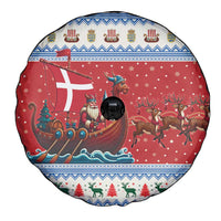 Denmark Viking Santa Christmas Spare Tire Cover Funny Reindeer Norse Xmas - Wonder Print Shop