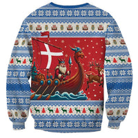 Denmark Viking Santa Christmas Sweatshirt Funny Reindeer Norse Xmas - Wonder Print Shop
