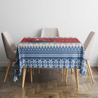 Denmark Viking Santa Christmas Tablecloth Funny Reindeer Norse Xmas - Wonder Print Shop
