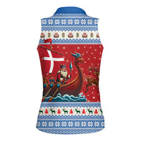 Denmark Viking Santa Christmas Women Sleeveless Polo Shirt Funny Reindeer Norse Xmas - Wonder Print Shop