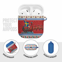 Sweden Viking Santa Christmas AirPods Case Funny Reindeer Norse Xmas - Wonder Print Shop