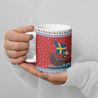 Sweden Viking Santa Christmas Ceramic Mug Funny Reindeer Norse Xmas - Wonder Print Shop