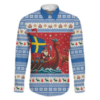 Sweden Viking Santa Christmas Family Matching Summer Maxi Dress and Hawaiian Shirt Funny Reindeer Norse Xmas - Wonder Print Shop