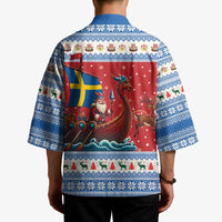 Sweden Viking Santa Christmas Kimono Funny Reindeer Norse Xmas - Wonder Print Shop