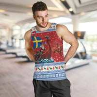 Sweden Viking Santa Christmas Men Tank Top Funny Reindeer Norse Xmas - Wonder Print Shop