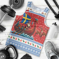 Sweden Viking Santa Christmas Men Tank Top Funny Reindeer Norse Xmas - Wonder Print Shop