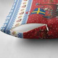 Sweden Viking Santa Christmas Pillow Cover Funny Reindeer Norse Xmas - Wonder Print Shop
