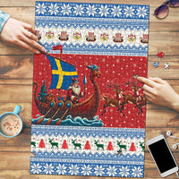 Sweden Viking Santa Christmas Puzzle Funny Reindeer Norse Xmas - Wonder Print Shop