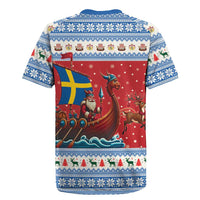 Sweden Viking Santa Christmas Rugby Jersey Funny Reindeer Norse Xmas - Wonder Print Shop