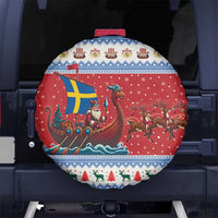 Sweden Viking Santa Christmas Spare Tire Cover Funny Reindeer Norse Xmas - Wonder Print Shop