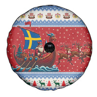 Sweden Viking Santa Christmas Spare Tire Cover Funny Reindeer Norse Xmas - Wonder Print Shop