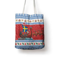 Sweden Viking Santa Christmas Tote Bag Funny Reindeer Norse Xmas - Wonder Print Shop