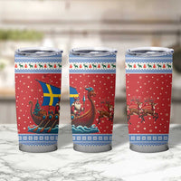 Sweden Viking Santa Christmas Tumbler Cup Funny Reindeer Norse Xmas - Wonder Print Shop
