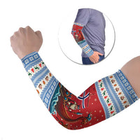 Norway Viking Santa Christmas Arm Sleeves Funny Reindeer Norse Xmas - Wonder Print Shop