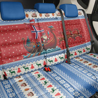 Norway Viking Santa Christmas Back Car Seat Cover Funny Reindeer Norse Xmas - Wonder Print Shop