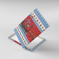 Norway Viking Santa Christmas Canvas Wall Art Funny Reindeer Norse Xmas - Wonder Print Shop