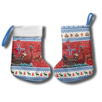 Norway Viking Santa Christmas Stocking Funny Reindeer Norse Xmas - Wonder Print Shop